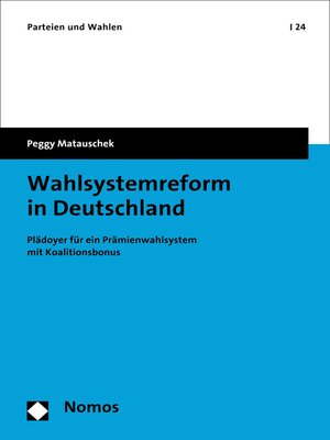 cover image of Wahlsystemreform in Deutschland